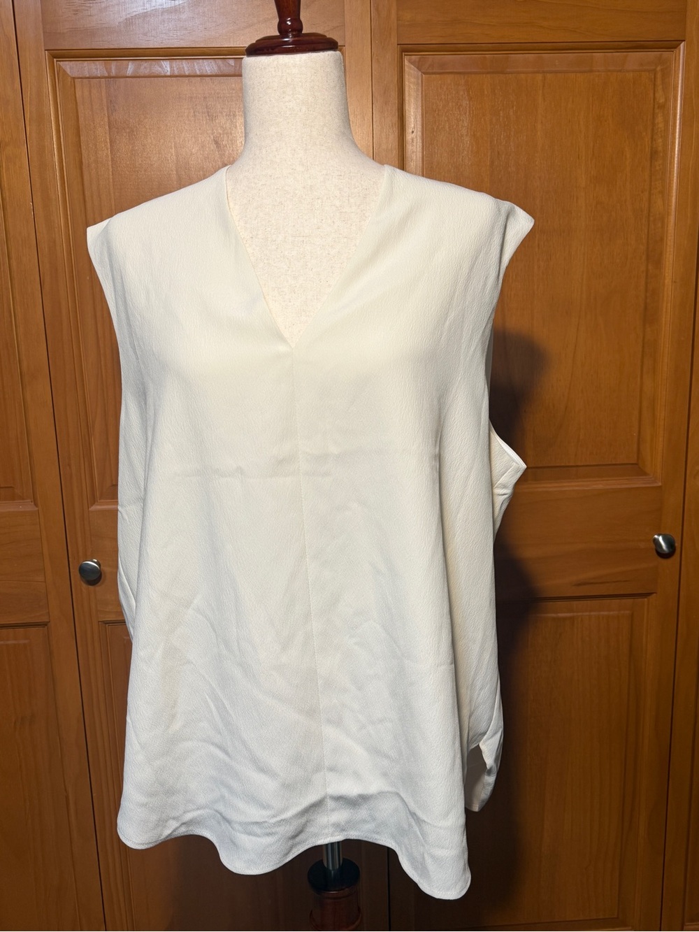 M.M. Lafleur Ivory Emmy Drape Top in Ecco Soft Wave